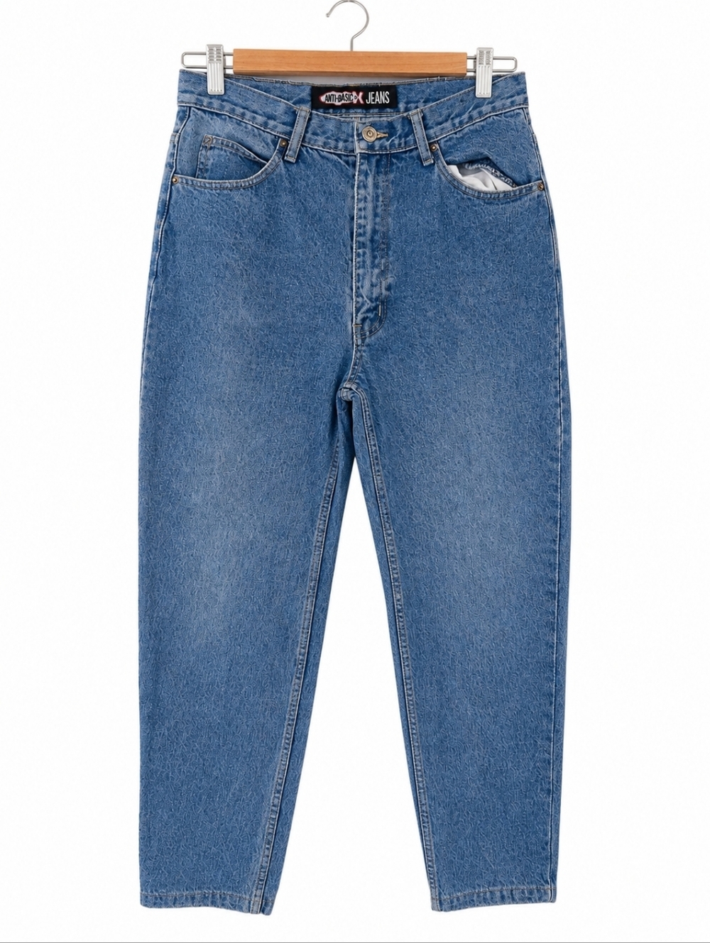 Anti-Basic X Jeans Vintage High Waist Straight Leg Denim Light Wash Size 31